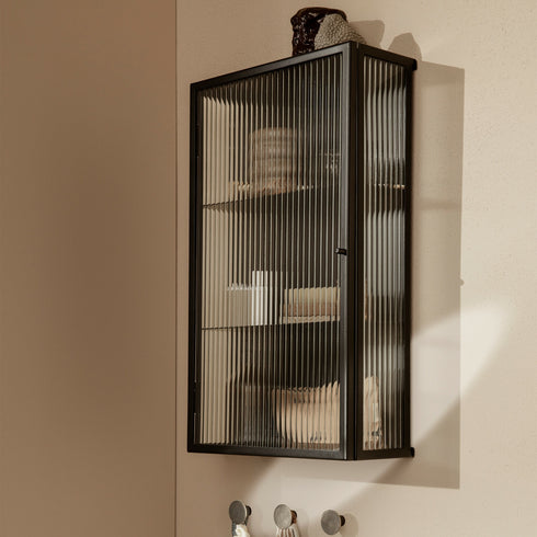 Haze Wall Cabinet Reeded Glass